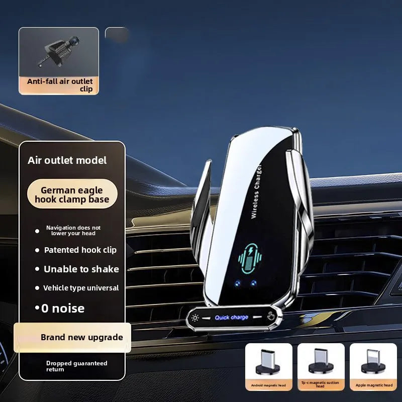 Carregador s/ Fio p/ Carro // Suporte p/ Celular por Indução ou Direta // Suporte p/ Carro com Indução Elétrica Automotiva // Fixação Automática