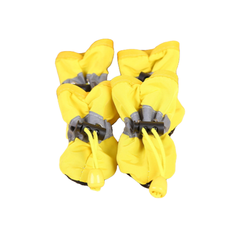 Conjunto Sapatos Impermeáveis para Cães de Estimação 4 pçs/ Antiderrapantes // Botas de Chuva Calçados para Gatos, Cães de Pequeno Porte, Filhotes