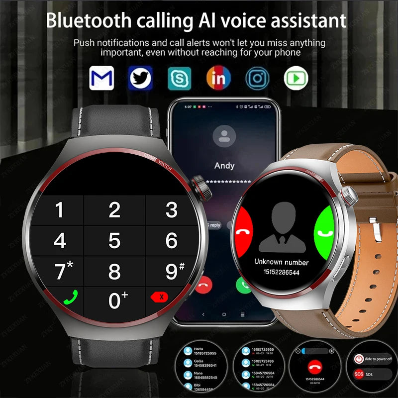 Novo Relógio Inteligente HUAWEI Watch 4 PRO 2025 Unissex // Tela AMOLED HD // Chamada Bluetooth // GPS, NFC // Frequência Cardíaca // Esportivo