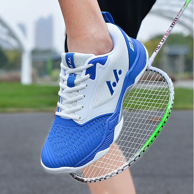 Sapatos Profissionais de Badminton Masculinos // Tênis de Caminhada para Academia // Tênis de Vôlei Masculino // Tênis Esportivo Respirável de Malha