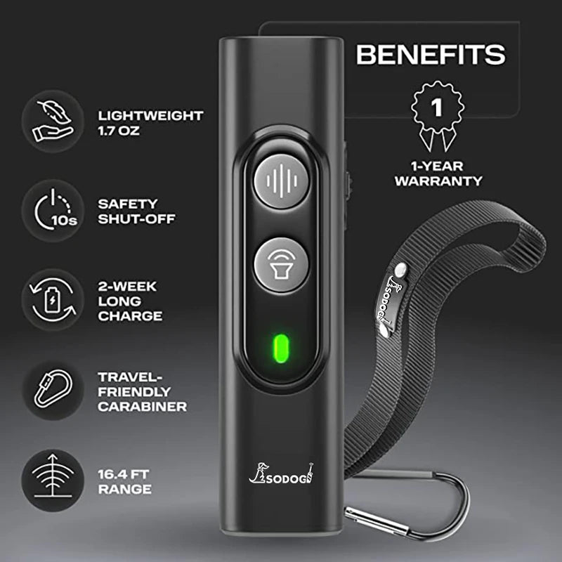 ABQP Ultrasonic Pet Dog Repeller Anti Barking Stop Bark Training Device Repelentes de treinamento para cães de alta potência com USB recarregável