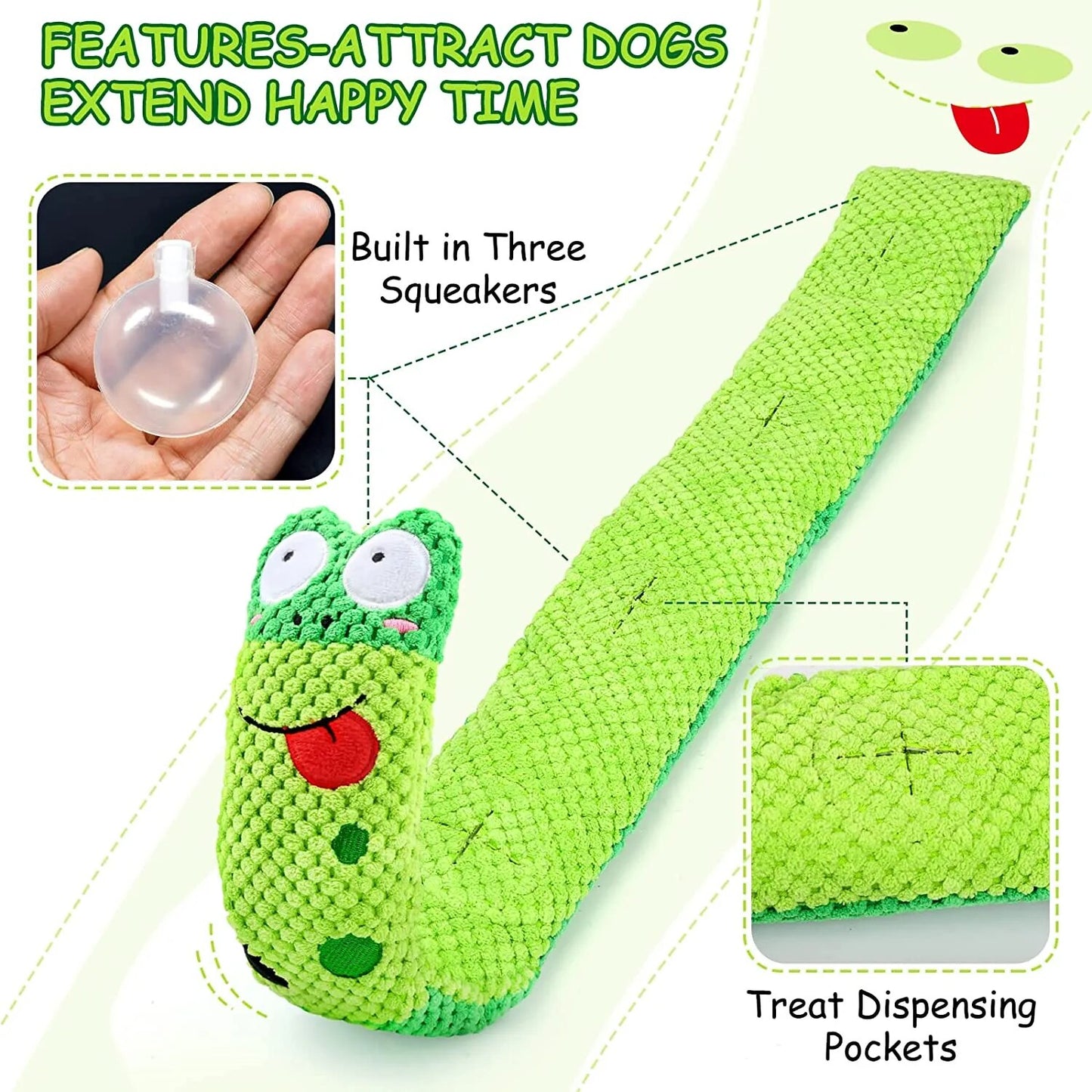 Brinquedos para Cães SQUEAK, Jogo de Liberação de Estresse, para cães, Treinamento de QI // Brinquedos Adequados para Cães Pequenos, Médios e Grandes
