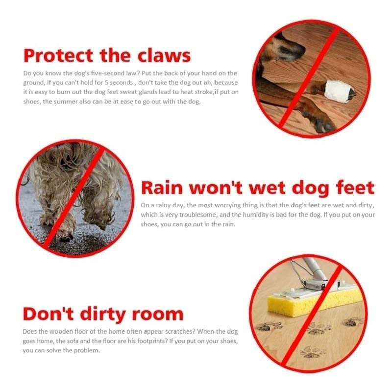 Conjunto Sapatos Impermeáveis para Cães de Estimação 4 pçs/ Antiderrapantes // Botas de Chuva Calçados para Gatos, Cães de Pequeno Porte, Filhotes