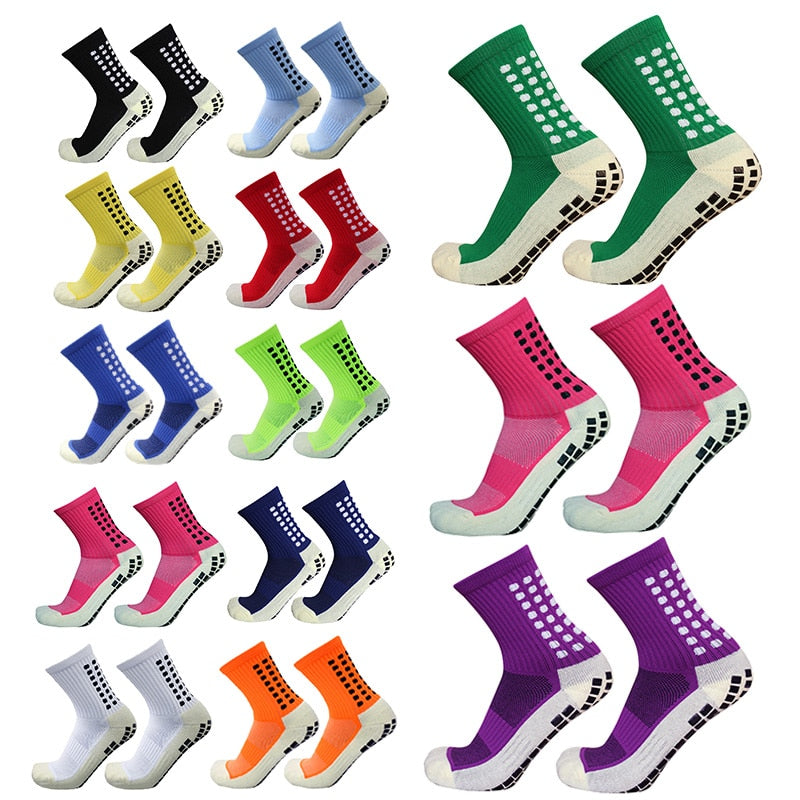 Novas Meias de Futebol Masculinas e Femininas // Meias Esportivas Antiderrapantes com Fundo de Silicone // Para Futebol e Basquete // Simplesmente Incomparável!!!