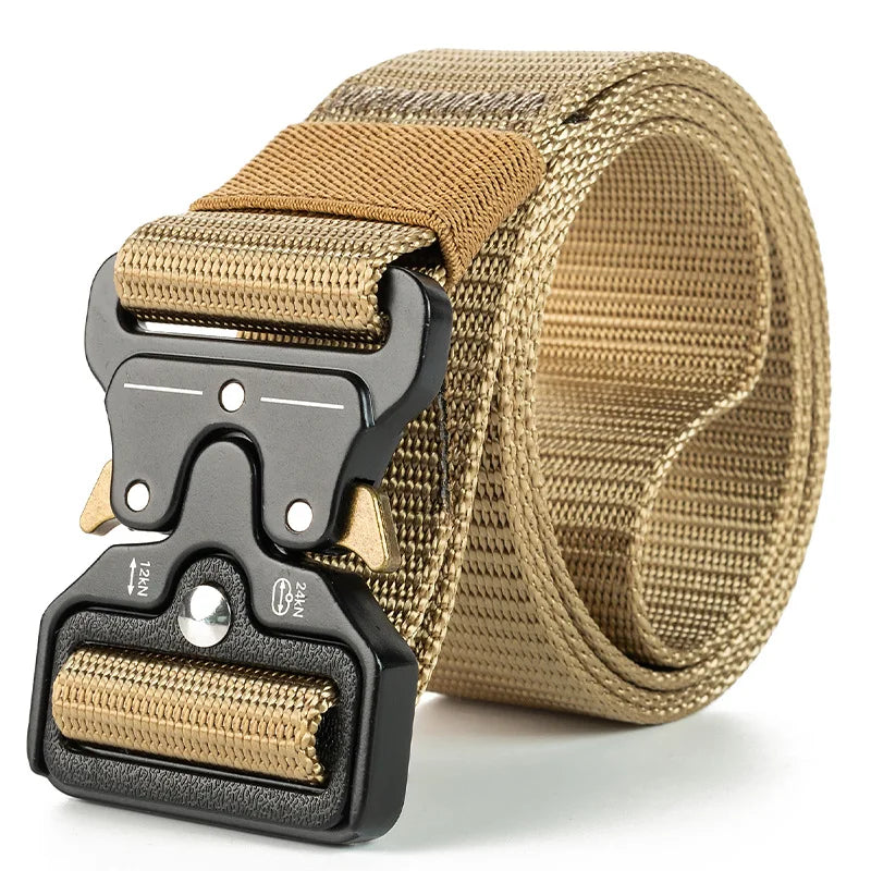 Cinto Tático Genuíno de Liberação Rápida // Cinto Militar // Acessórios Esportivos de Nylon Macio // Unissex