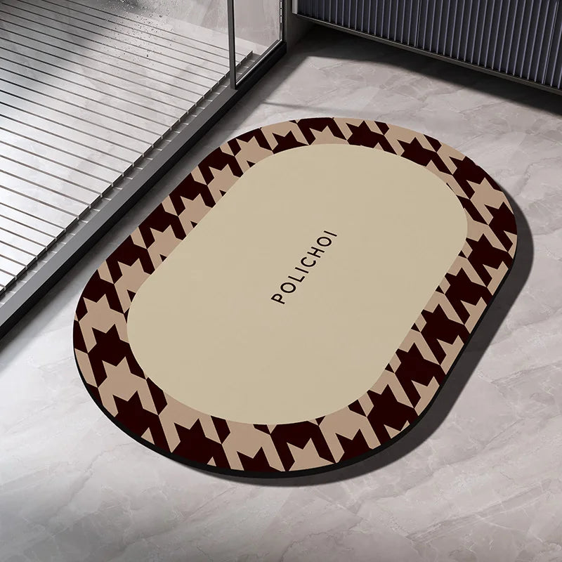 Tapete de Banheiro Superabsorvente // Tapete de Banho // Tapete de Chão // Secagem Rápida // Antiderrapante // Carpete Sanitário Lavável