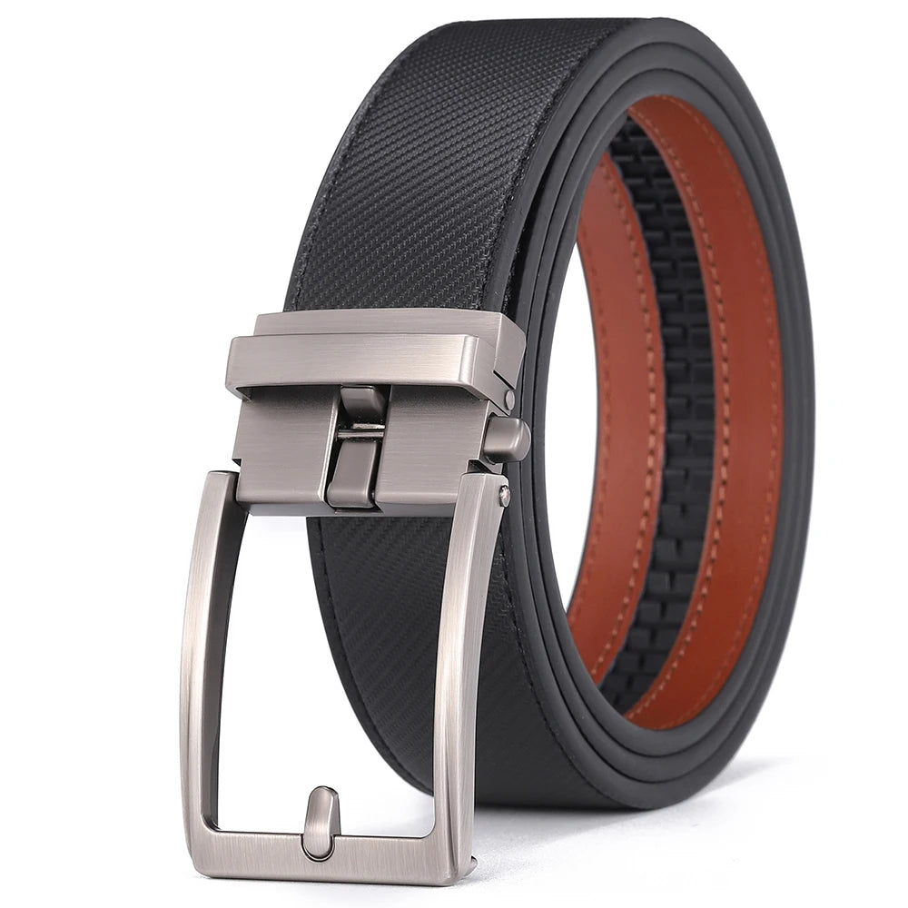 Click Belts Cintos p/ Homens Marca de Luxo // Designer da Moda // Fivela Automática // Cinto Masculino / 3.5 cm de Largura
