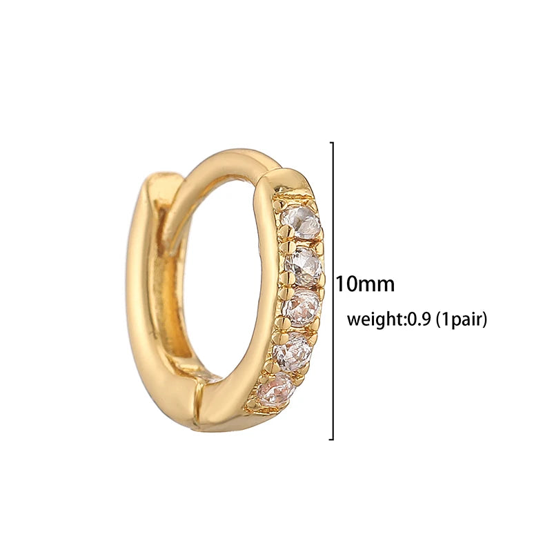 Brincos HECHENG, Pequenos de Argola para Mulheres // Moda Feminina, Cor Dourada // Círculo de Metal, Pequenas Argolas, huggie // Joias com Fivela de Orelha // Porque Você é Muito Especial!!!