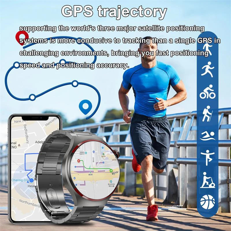 Novo Relógio Inteligente HUAWEI Watch 4 PRO 2025 Unissex // Tela AMOLED HD // Chamada Bluetooth // GPS, NFC // Frequência Cardíaca // Esportivo