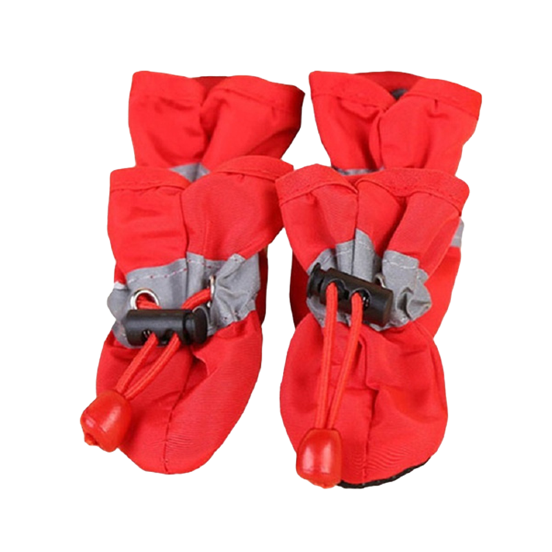 Conjunto Sapatos Impermeáveis para Cães de Estimação 4 pçs/ Antiderrapantes // Botas de Chuva Calçados para Gatos, Cães de Pequeno Porte, Filhotes