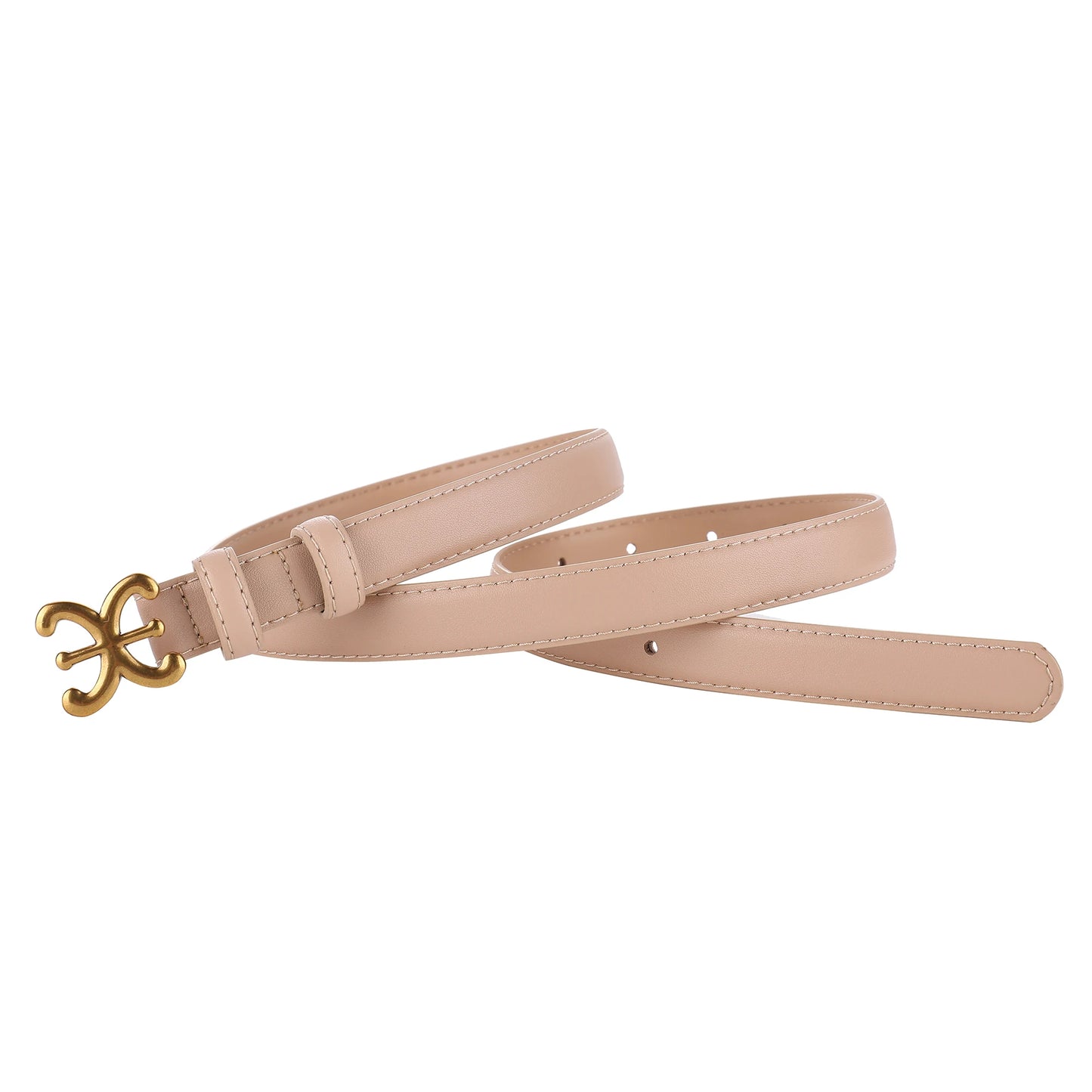 Cintos de Luxo Femininos // Elegantes e ModernosM // 1,8 cm // Cintos de Couro / Corpo // Fivela de Metal // Cabeça Adequada p/ Calças Sociais, Uso Casual