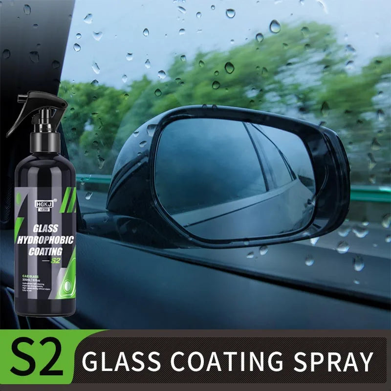 Anti-Chuva p/ Vidro de Carro // Revestimento Antiembaçante Repelente de Água HGKJ S2 Windsreen // Spray à Prova d'água // Acessórios Automotivos