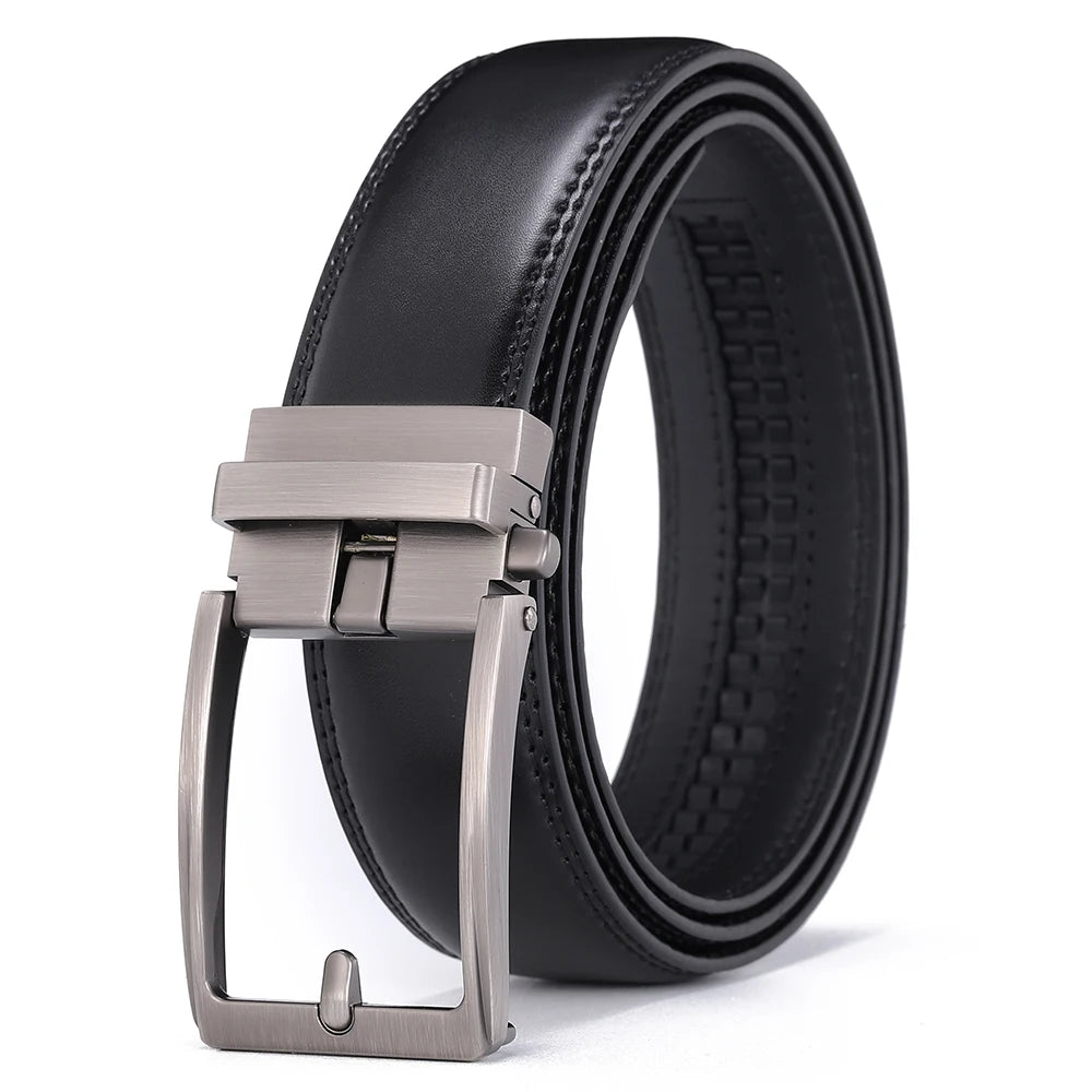 Click Belts Cintos p/ Homens Marca de Luxo // Designer da Moda // Fivela Automática // Cinto Masculino / 3.5 cm de Largura