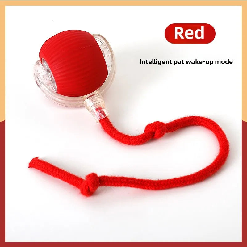 C015 Bola de Brinquedo p/ Gatos // Bola Rolante Inteligente p/ Animais de Estimação // Bola Interativa Automática c/ Cauda