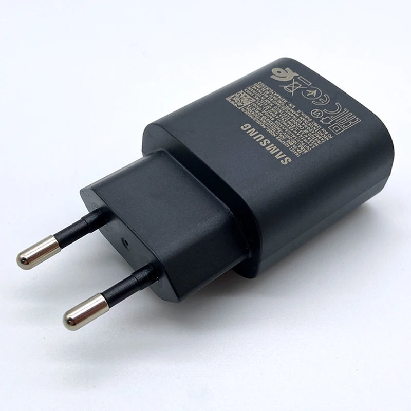 Carregador Samsung Original Super Rápido de 25W com USB Tipo C // Para Galaxy S24 S23 S20 S21 S22 Plus A54 A34, Flip e Fold 5 6 4
