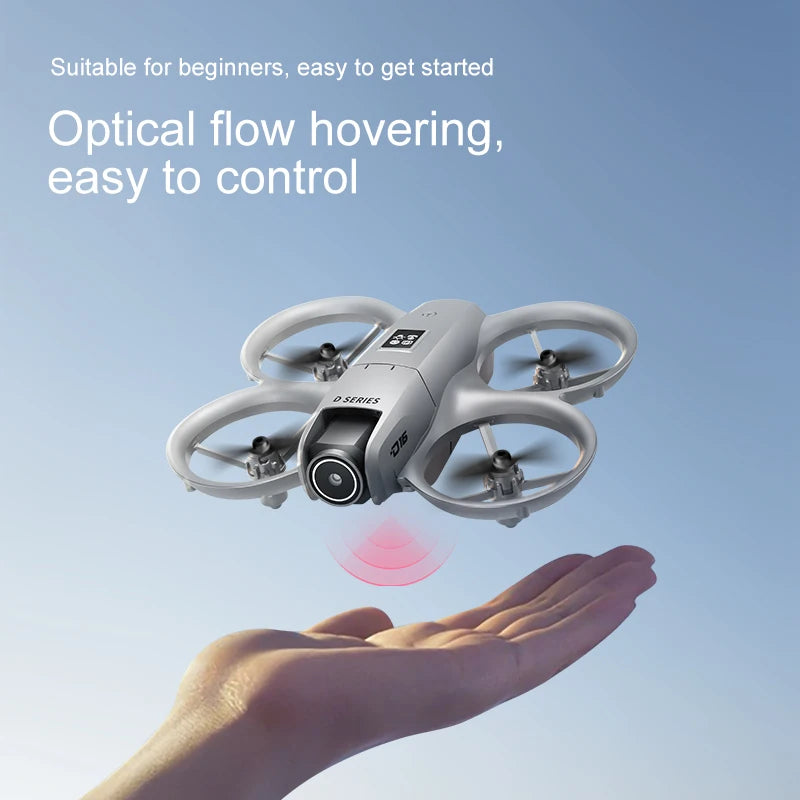 Mini Drone Xiaomi D16 c/ Câmera HD 8K Ajustável de 180° e WiFi c/ Fluxo de Luz // Drone de Bolso c/ Sensor p Evitar Obstáculos // Quadricóptero RC
