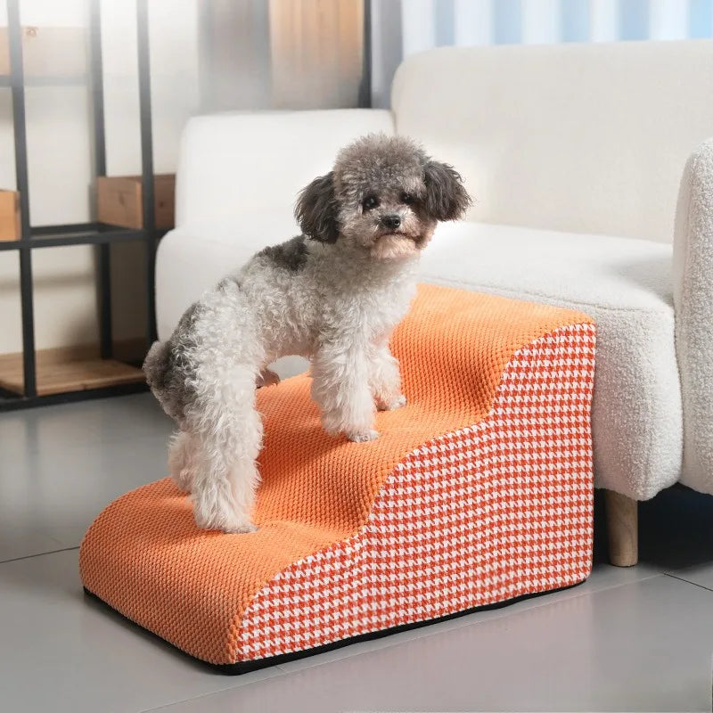 Escadas p/ Animais de Estimação 2/3 Camadas // Antiderrapantes // Destacáveis // Laváveis // Adequado para Cães Pequenos / Cães Idosos // Suprimentos para Animais de Estimação