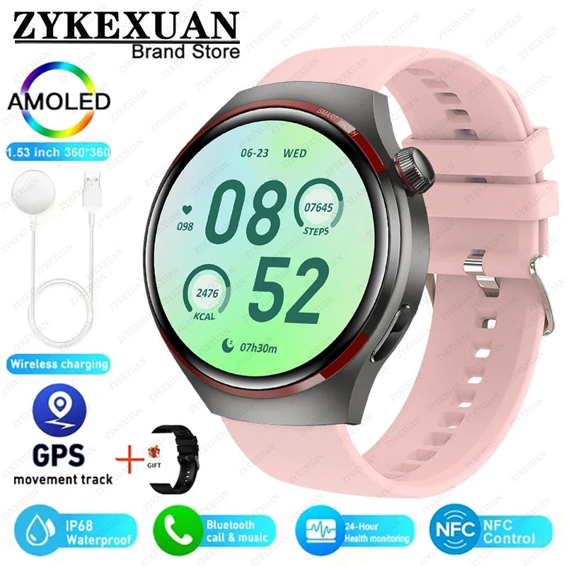 Novo Relógio Inteligente HUAWEI Watch 4 PRO 2025 Unissex // Tela AMOLED HD // Chamada Bluetooth // GPS, NFC // Frequência Cardíaca // Esportivo