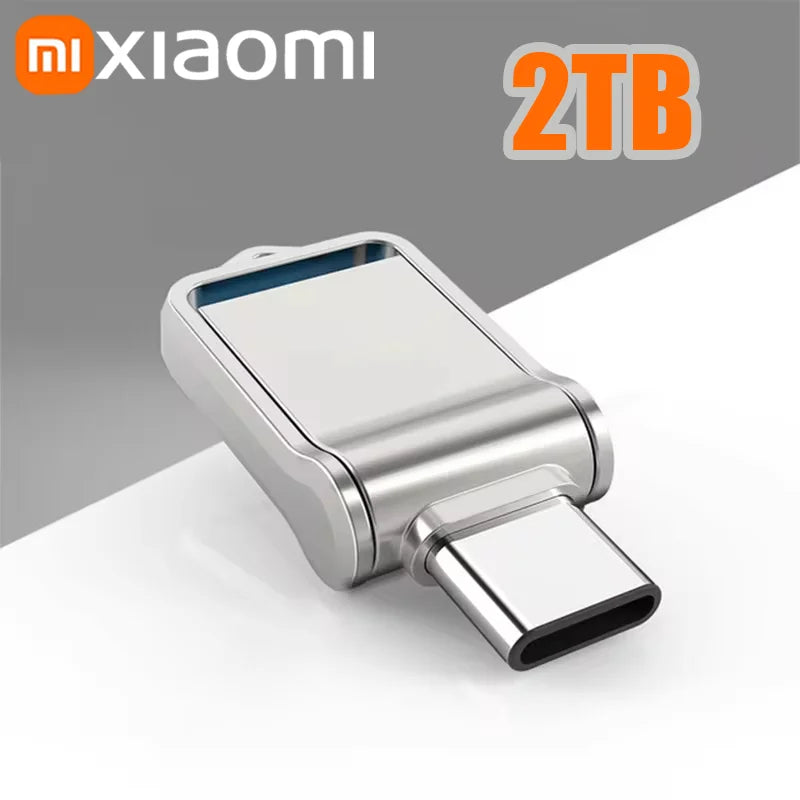 Pen Drives USB de Metal USB 3.2 de Alta Velocidade Xiaomi 2TB // Para Celular / Computador // Transmissão Mútua, Interface Tipo C // Portátil U-Disk