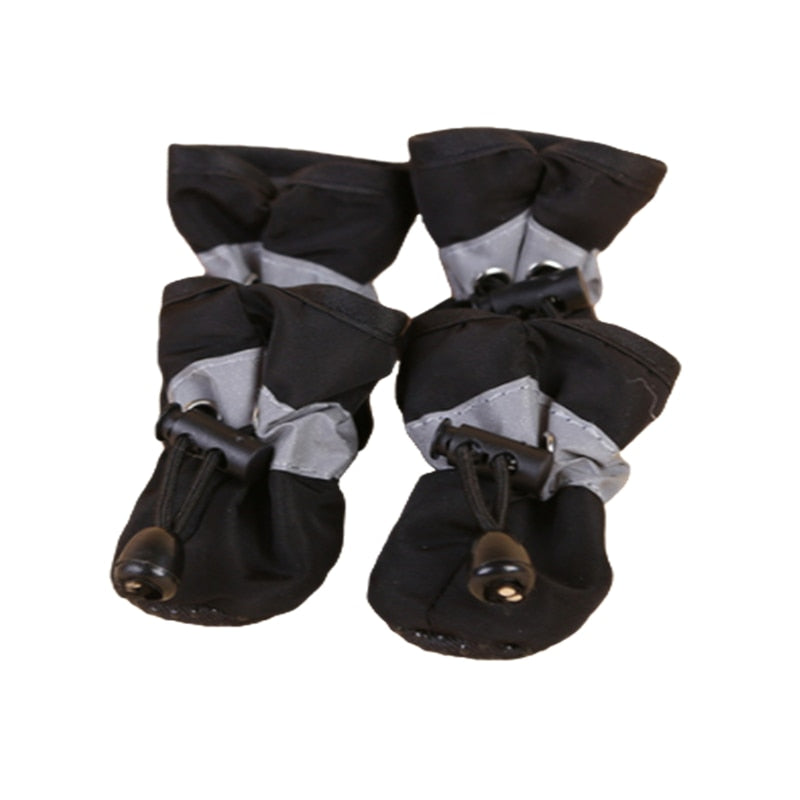 Conjunto Sapatos Impermeáveis para Cães de Estimação 4 pçs/ Antiderrapantes // Botas de Chuva Calçados para Gatos, Cães de Pequeno Porte, Filhotes