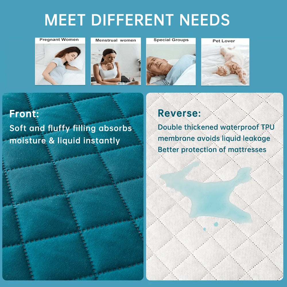 Capa de Colchão 100% à Prova d'Água // 1pc 3D Air Fabric // Lençol de Cama c/ Elástico Macio e Respirável (sem fronha)
