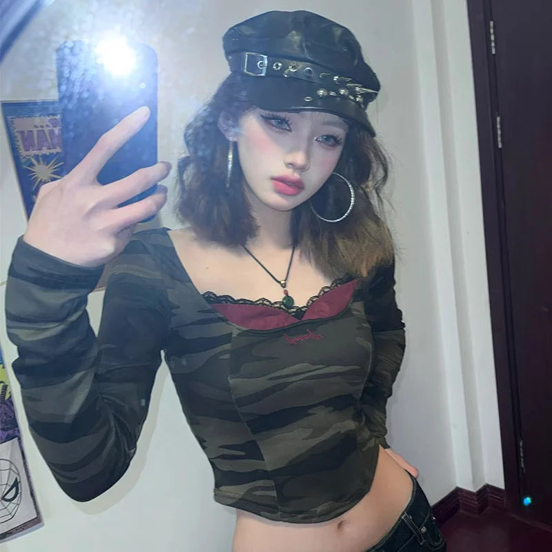 Boina Original da Subcultura Harajuku Y2K p/ Meninas // Gótica / Lolita / Goth / Harajuku // Caveira de Osso // Chapéu Punk Steam