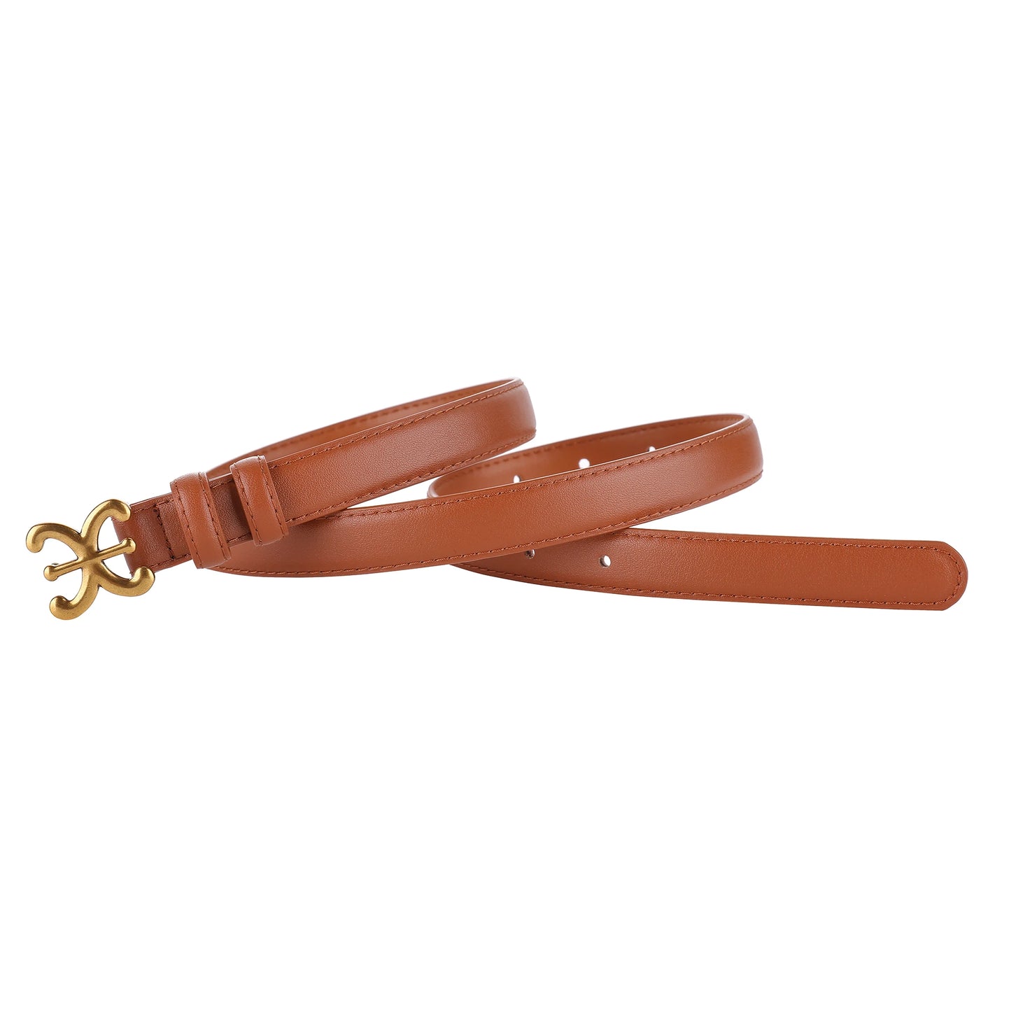 Cintos de Luxo Femininos // Elegantes e ModernosM // 1,8 cm // Cintos de Couro / Corpo // Fivela de Metal // Cabeça Adequada p/ Calças Sociais, Uso Casual