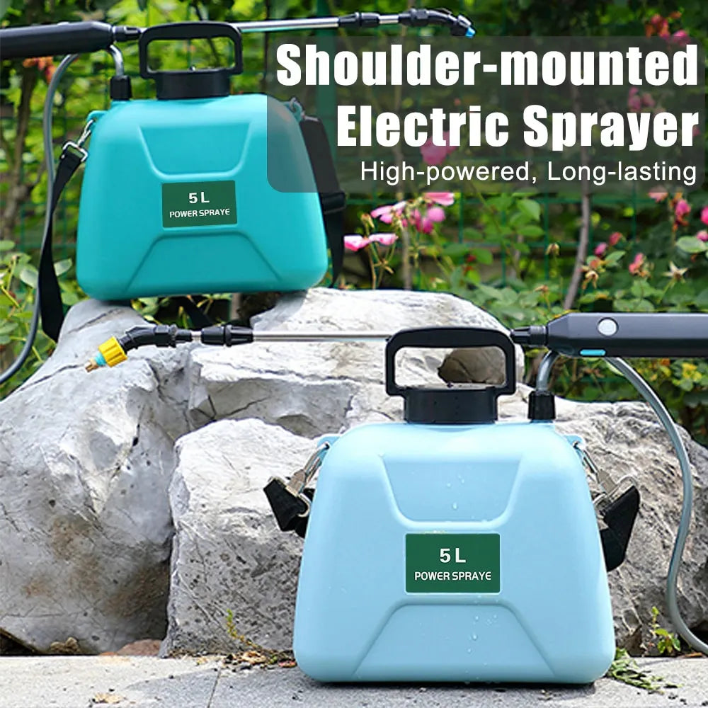 Pulverizador Elétrico 5L // Pistola de Pulverização USB Recarregável Automático // Pulverizador p/ Irrigação de Jardim // Garrafa Sprinkler Aspersor Recarregável USB