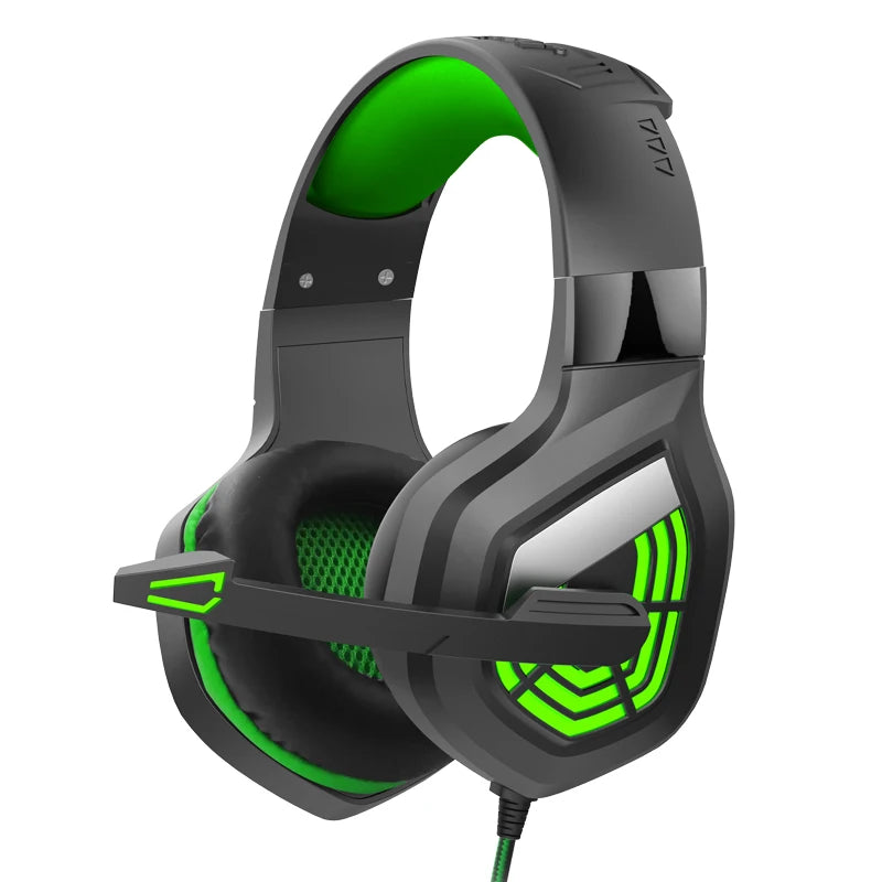 Fone de Ouvido para jogos G7 // Microfone c/ Cancelamento de Ruído // Som Surround, 3,5 mm // Luzes LED com Fio // Fone de ouvido para Jogos // PC e Laptop
