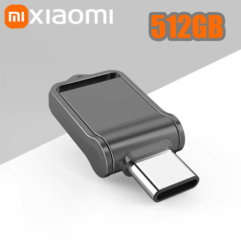 Pen Drives USB de Metal USB 3.2 de Alta Velocidade Xiaomi 2TB // Para Celular / Computador // Transmissão Mútua, Interface Tipo C // Portátil U-Disk