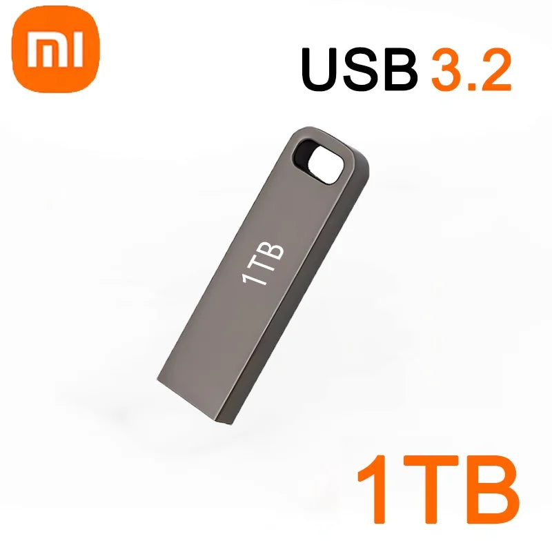 Pendrive Xiaomi 2TB USB 3.2 Flash Drives de Metal de Alta Velocidade // 1TB 512GB Unidade USB Portátil À Prova D'água Disco Flash de Memória Nova Chegada