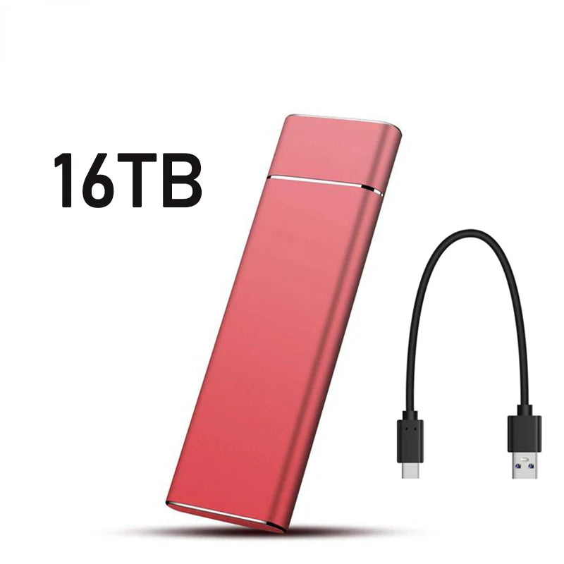 Unidade Externa de Disco Rígido de Alta Velocidade // SSD de 2 TB/20 TB/30 TB c/ Interface tipo C/USB 3.1 // Disco Rígido Portátil p/ PC, Laptop e MAC