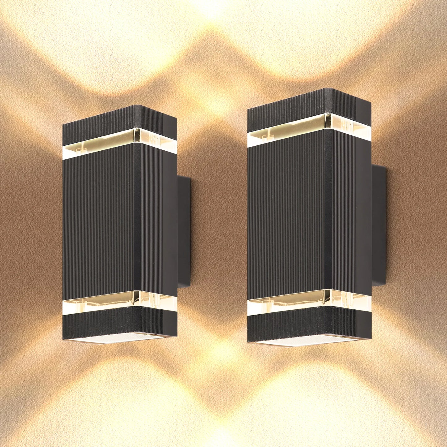 Luminária de Parede Moderna p/ Decoração Externa/Interna E27 // Lâmpadas À Prova d'água // Lâmpada de fachada LED // Decoração Externa/Interna p/ Casa