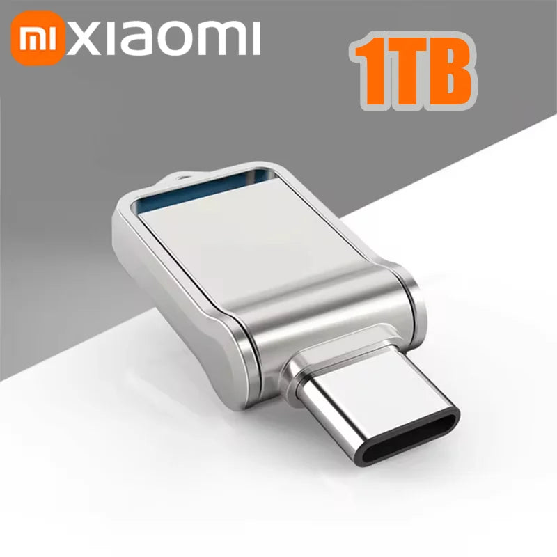 Pen Drives USB de Metal USB 3.2 de Alta Velocidade Xiaomi 2TB // Para Celular / Computador // Transmissão Mútua, Interface Tipo C // Portátil U-Disk