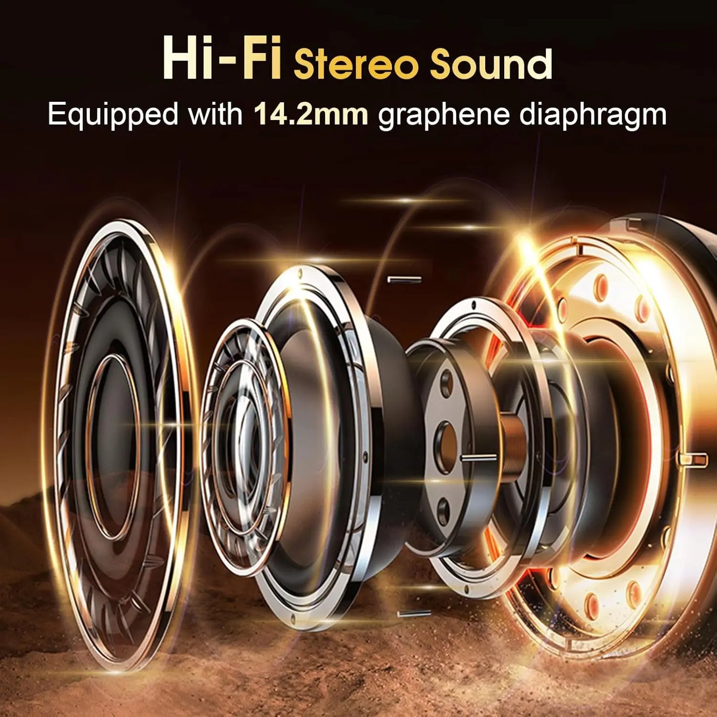 Fones de Ouvido Esportivos TWS Bluetooth 5.4 HIFI Bass // Fones de Ouvido s/ Fio // LED Touch // Fone de Ouvido Viva-Voz c/ Cancelamento de Ruído // Fone de Ouvido à Prova d'água