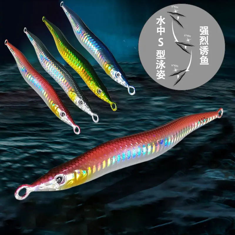 Isca Artificial p/ Pesca // Isca s Forma de Cobra // Pesca de velocidade p/ barco de Pesca