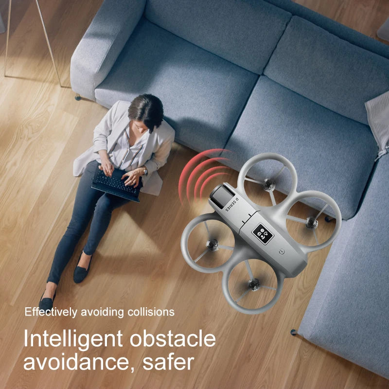 Mini Drone Xiaomi D16 c/ Câmera HD 8K Ajustável de 180° e WiFi c/ Fluxo de Luz // Drone de Bolso c/ Sensor p Evitar Obstáculos // Quadricóptero RC