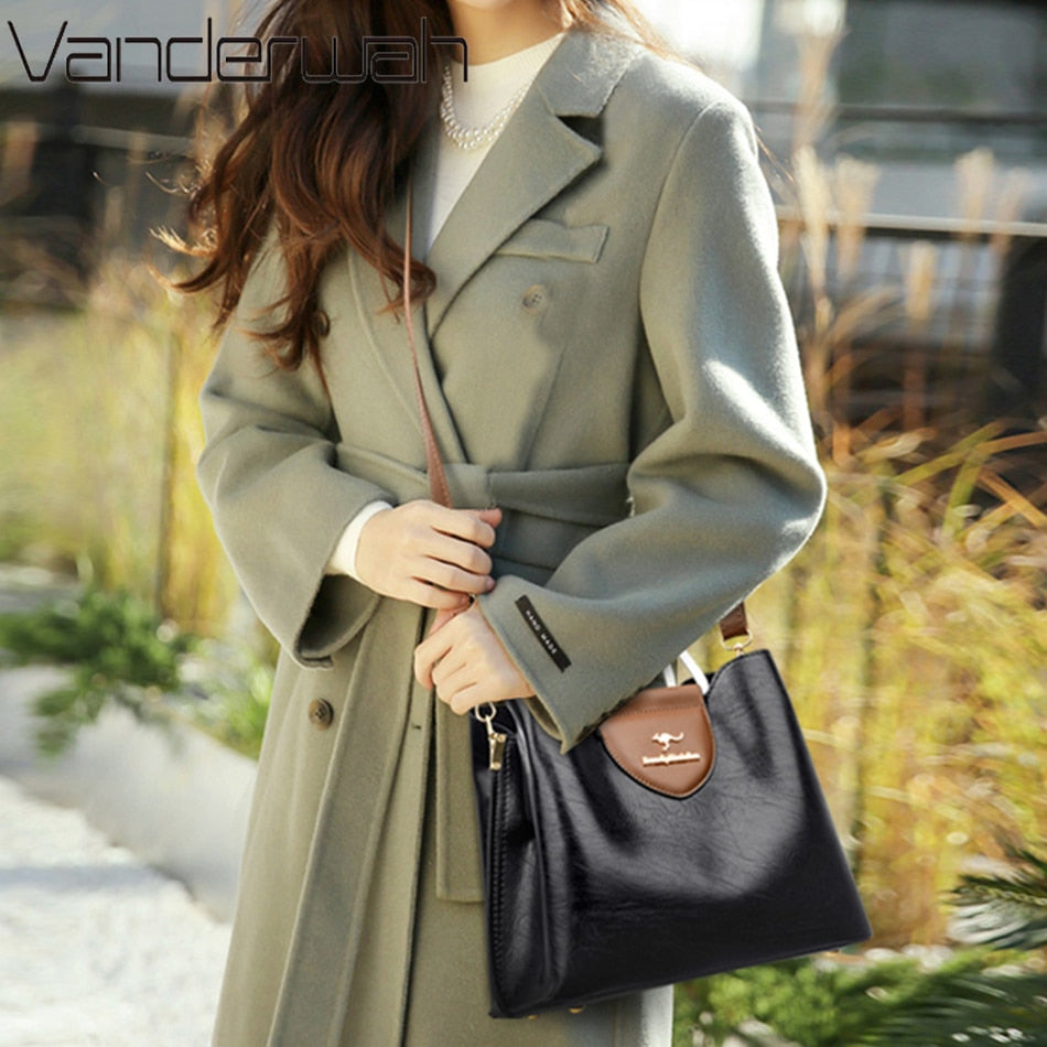 Bolsas de Alta Qualidade Marca Genuína de Couro // Bolsas de Luxo Femininas // Bolsas de Mão com Designer Crossbody