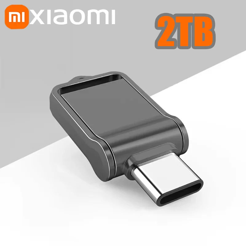 Pen Drives USB de Metal USB 3.2 de Alta Velocidade Xiaomi 2TB // Para Celular / Computador // Transmissão Mútua, Interface Tipo C // Portátil U-Disk