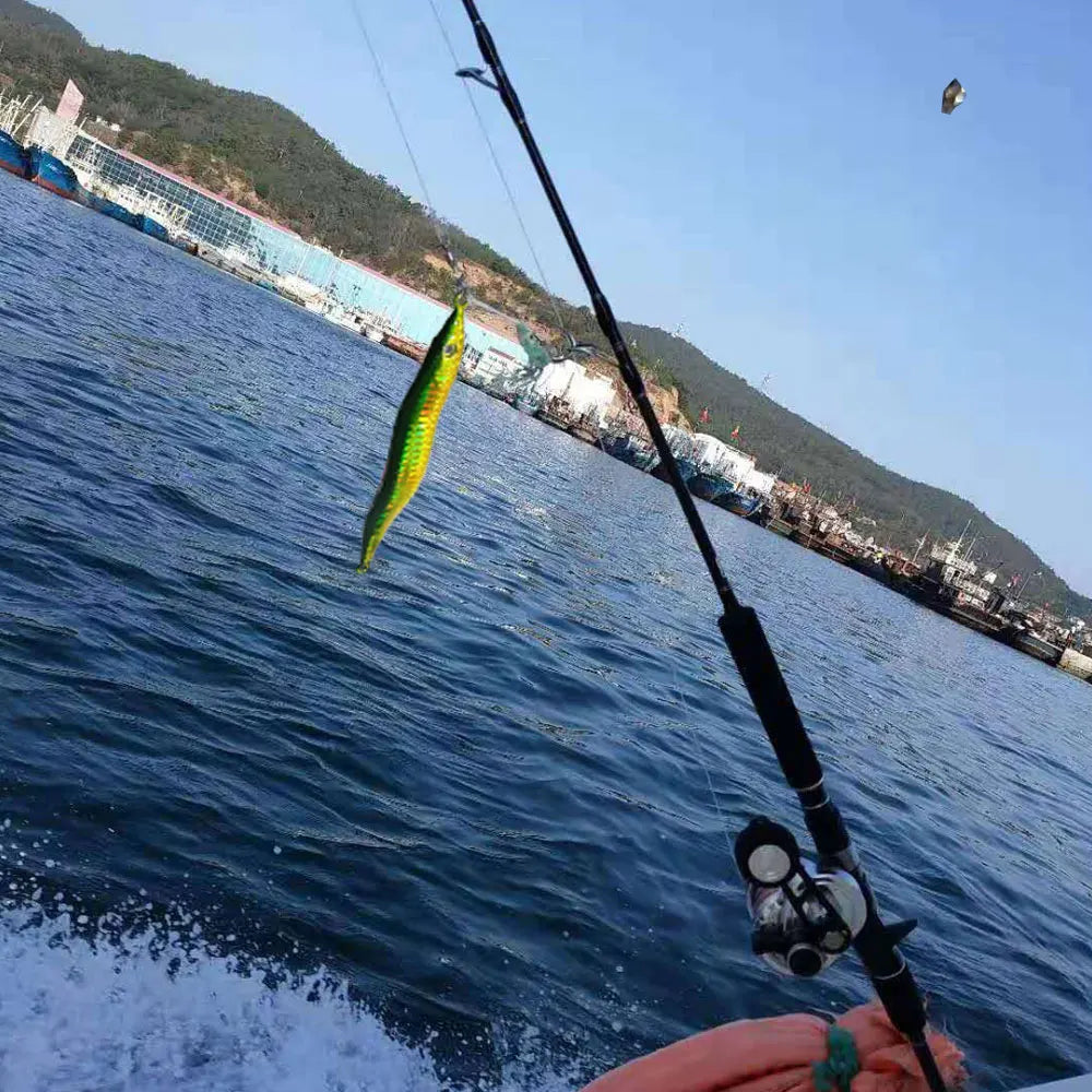 Isca Artificial p/ Pesca // Isca s Forma de Cobra // Pesca de velocidade p/ barco de Pesca