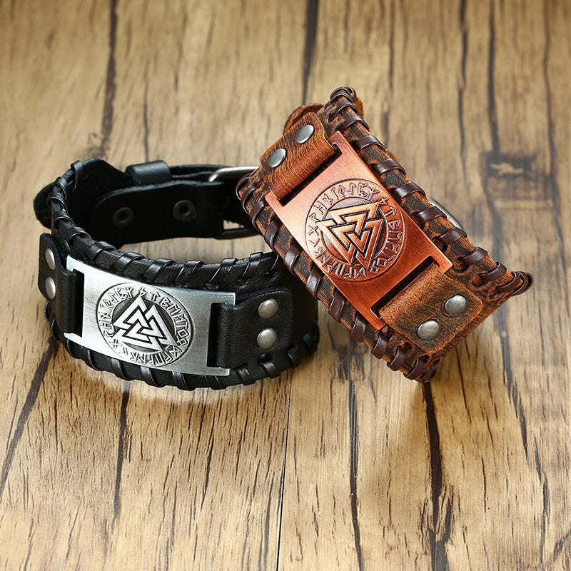Pulseiras Masculinas Elegantes VENOX de Couro // Envolto em Couro Rock Punk // Pingente de Bússola Masculina // Joia de Pulso, Comprimento Ajustável // Elegante e Super Moderna!!!"