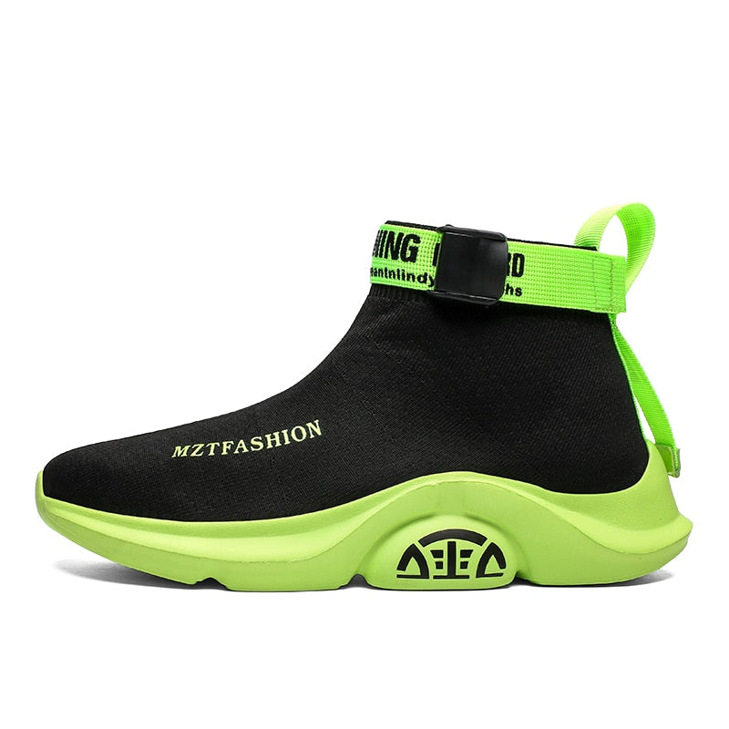 Tênis Masculinos FICHAMES Cano Alto Hip Hop // Sapatos Respiráveis Leves // Calçado de Caminhada Masculino Super Lindos e Confortáveis!!!