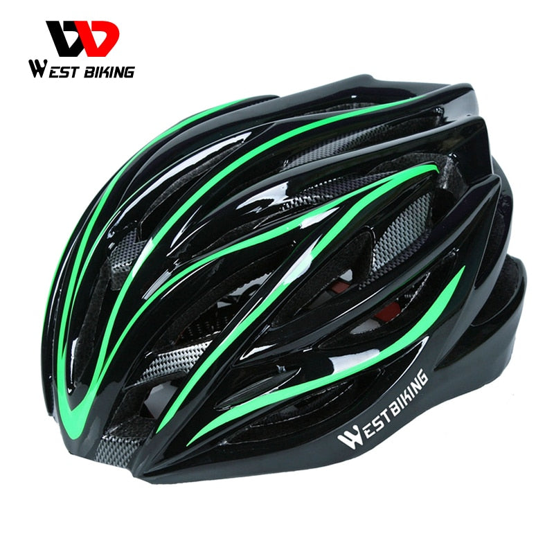 Capacete Ajustável Ultraleve WEST BIKING MTB // Acessórios de Bicicleta para Ciclismo de Estrada // Capacetes de Segurança de Bicicleta // Porque Segurança é Fundamental!!!