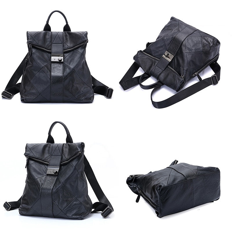Mochila Feminina Antifurto de Couro Motaora // Bolsa de Viagem ao Ar Livre // Mochila de Grande Capacidade // Linda, Vesátil, Durável e Muito Resistente!!!