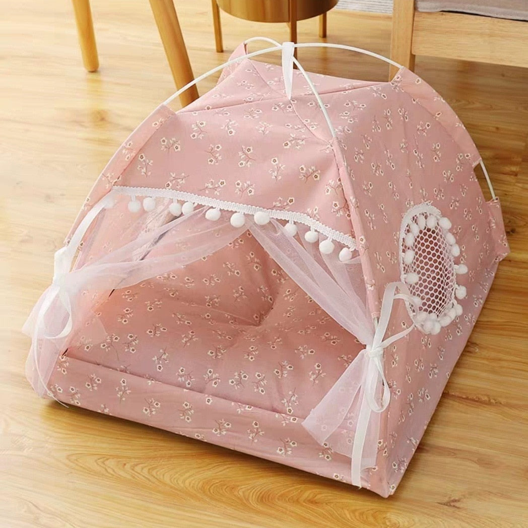 Doce Princesa - Cama para Gatos // Tenda Dobrável para Gatos // Cama para Casa de Cão // Casas para Gatos Almofada // Agora é vida de Princesa das Arábias!!!