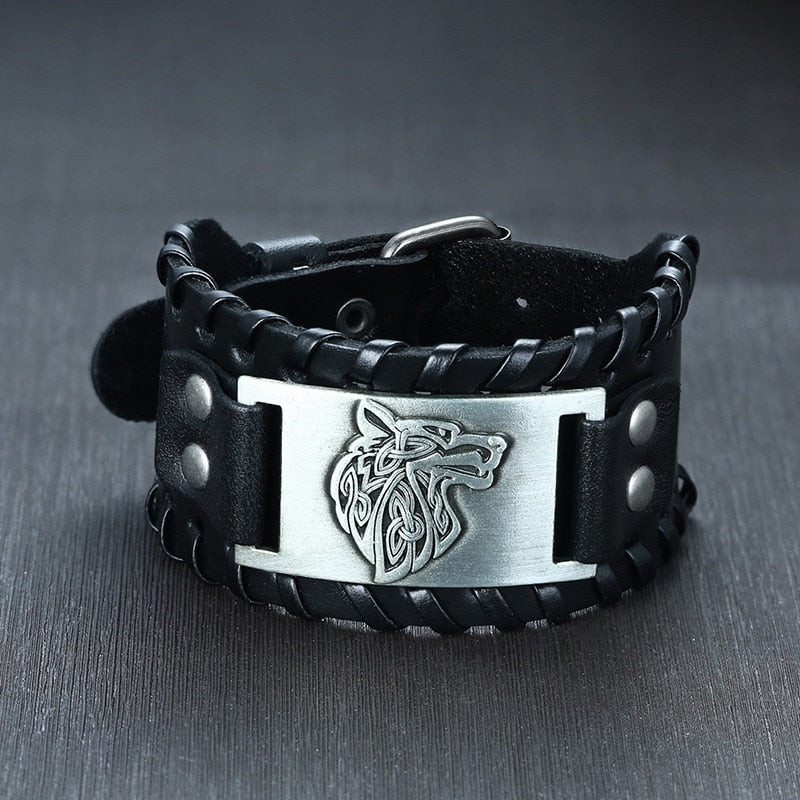 Pulseiras Masculinas Elegantes VENOX de Couro // Envolto em Couro Rock Punk // Pingente de Bússola Masculina // Joia de Pulso, Comprimento Ajustável // Elegante e Super Moderna!!!"