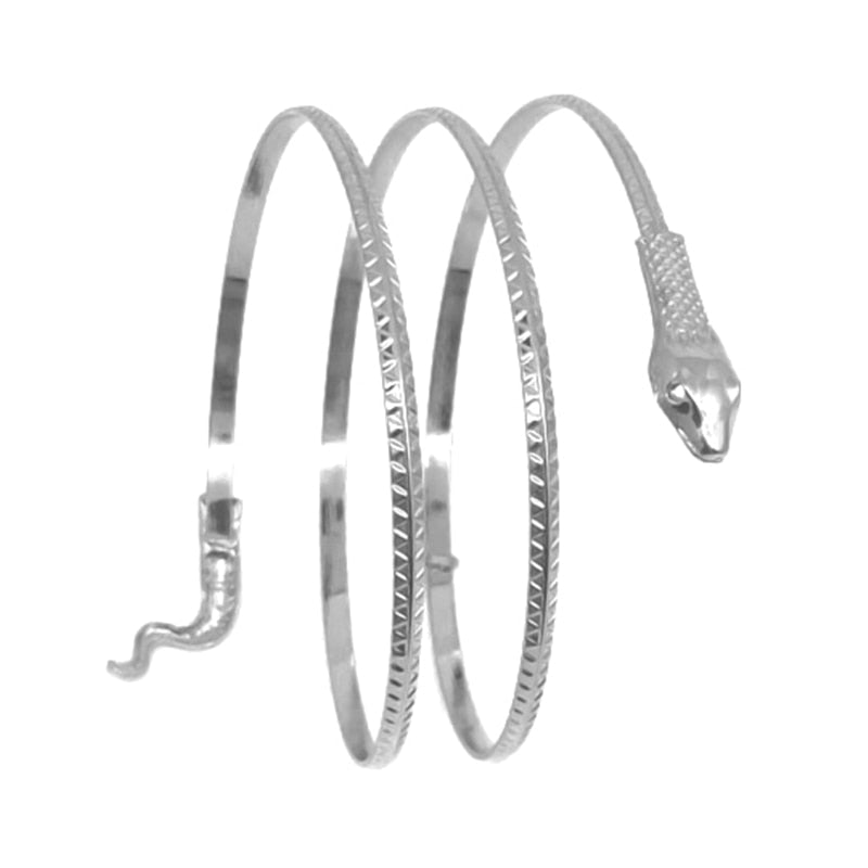 Pulseiras MSCHENGDORIS de Pulso Góticas Punk para Mulheres // Punho de Cobra // Abertas Ajustáveis // Pulseiras, Simples // Linda Joia para Presente!!!