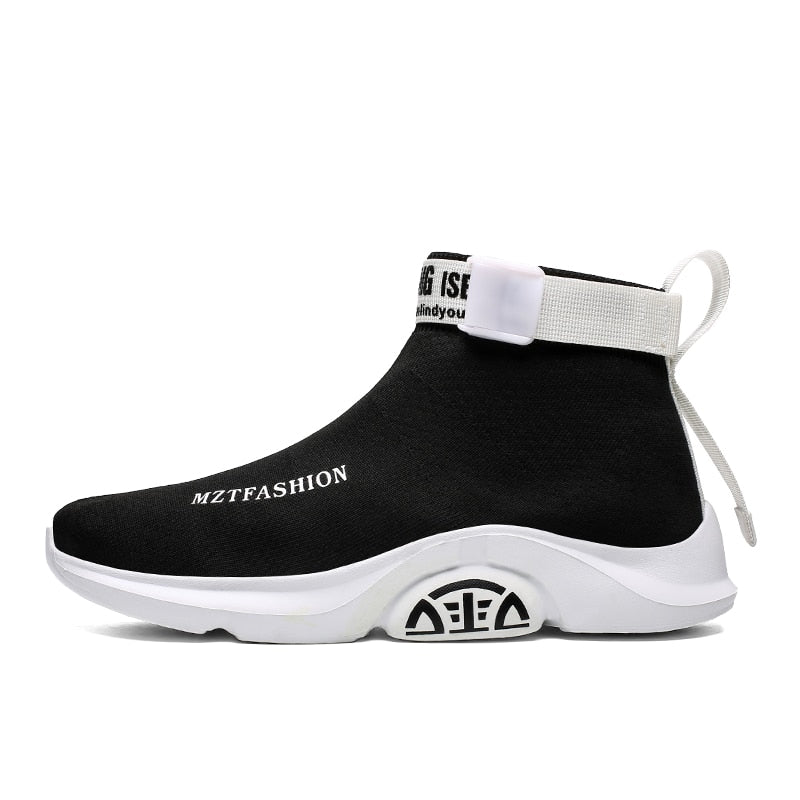 Tênis Masculinos FICHAMES Cano Alto Hip Hop // Sapatos Respiráveis Leves // Calçado de Caminhada Masculino Super Lindos e Confortáveis!!!
