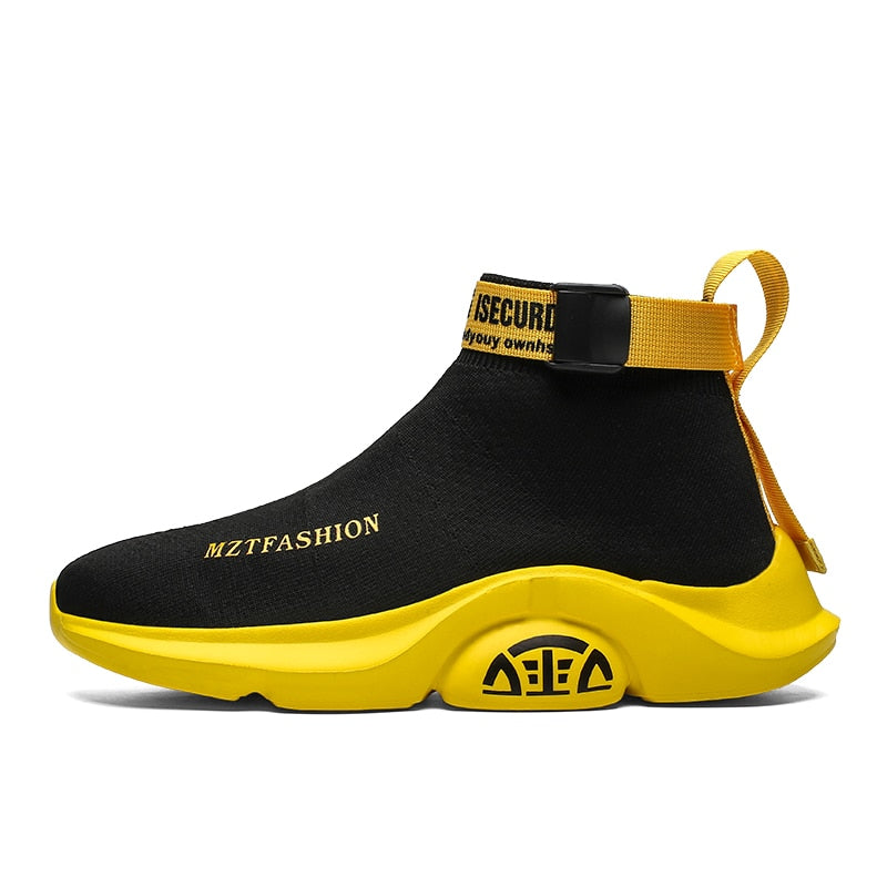 Tênis Masculinos FICHAMES Cano Alto Hip Hop // Sapatos Respiráveis Leves // Calçado de Caminhada Masculino Super Lindos e Confortáveis!!!
