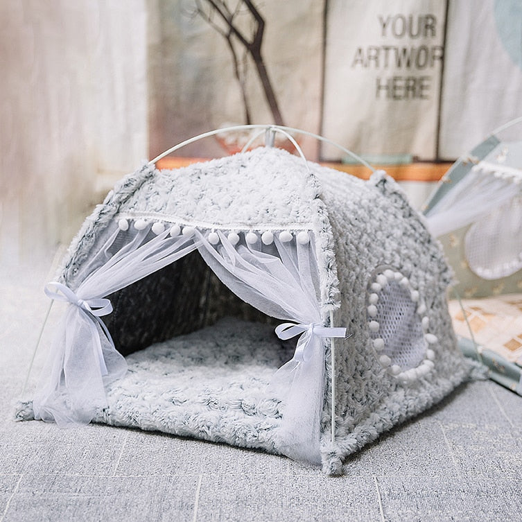 Doce Princesa - Cama para Gatos // Tenda Dobrável para Gatos // Cama para Casa de Cão // Casas para Gatos Almofada // Agora é vida de Princesa das Arábias!!!